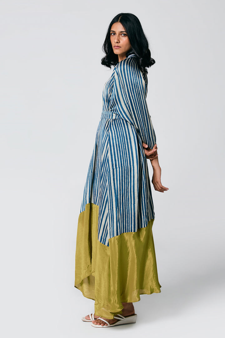 STRIPES DRESS WITH BELT
