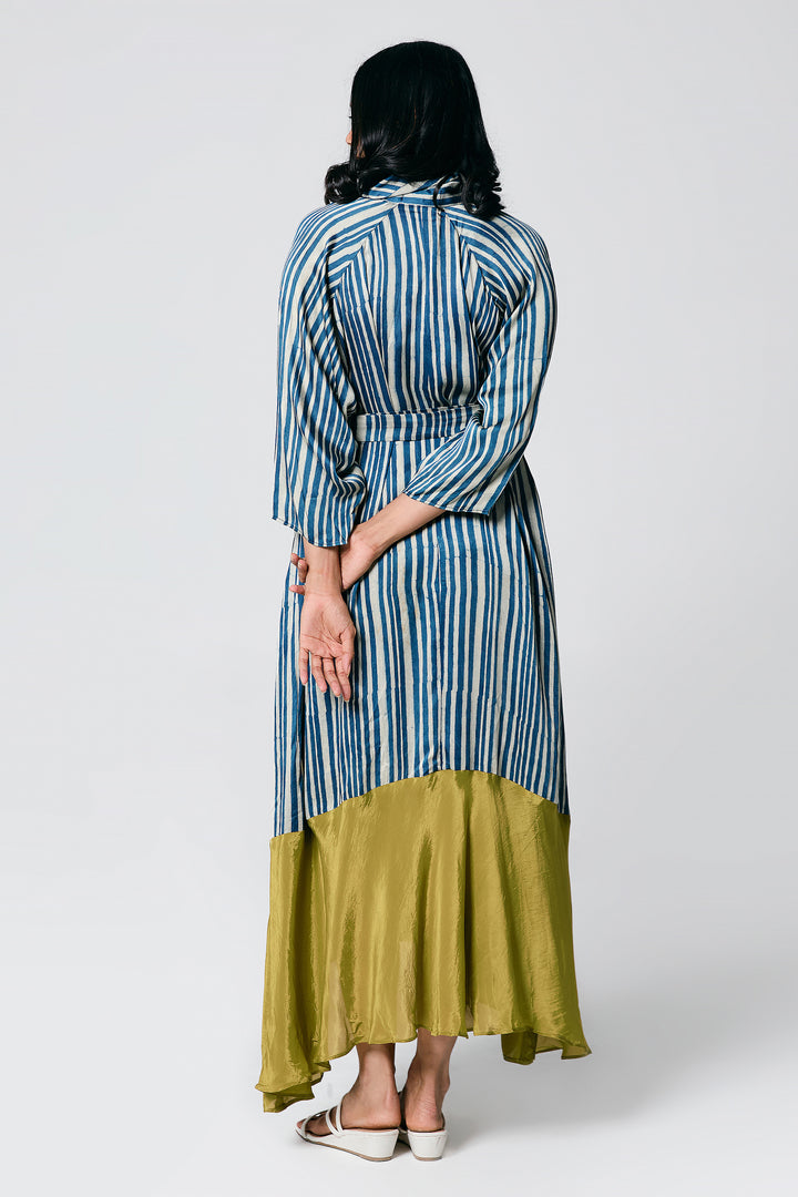STRIPES DRESS WITH BELT