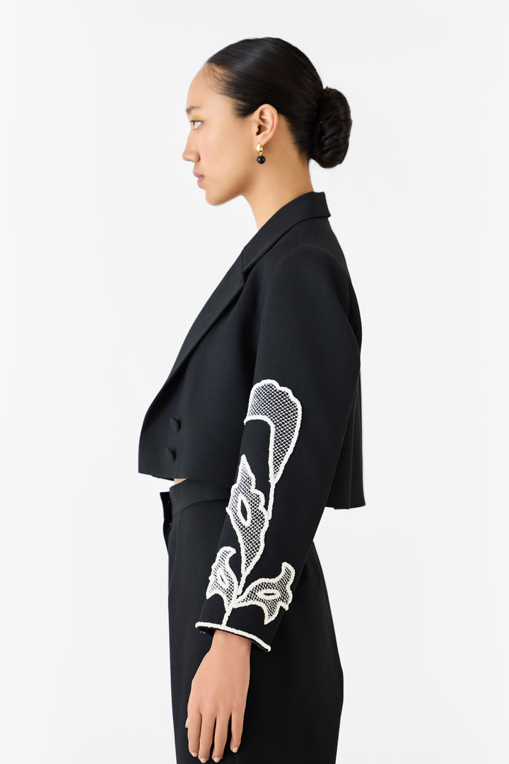 MOONSTONE CROP BLAZER & TROUSERS CO-ORD