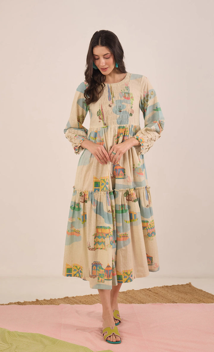 Safar: Cotton Midi Dress