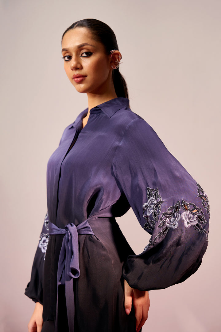 Sleeve Embroidered Coord Set