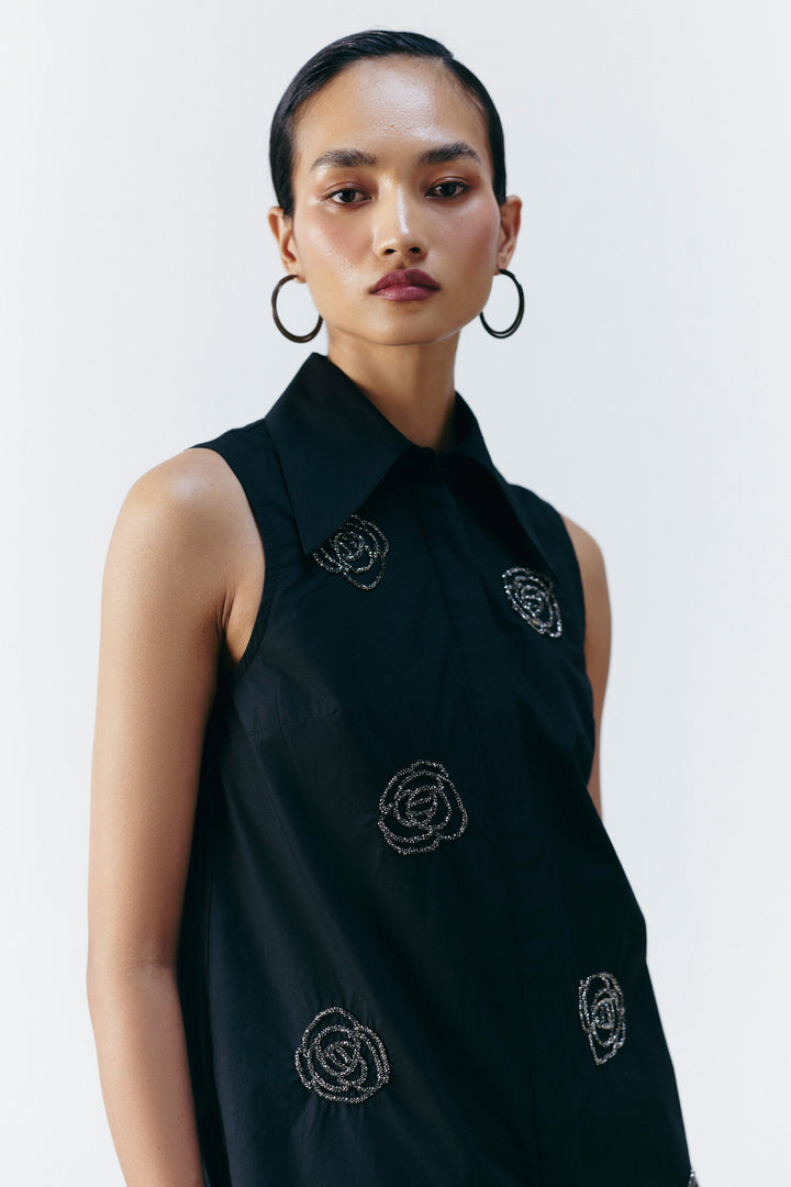 FLORAL EMBELLISHED SHIRT