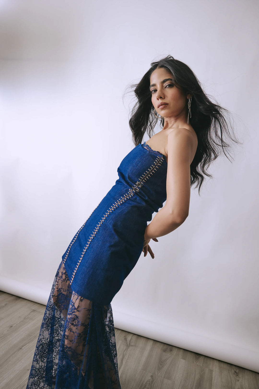 Lace Layered Mini Dress