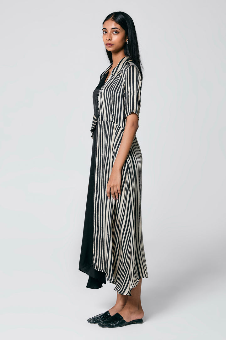 HALF AND HALF DRESS