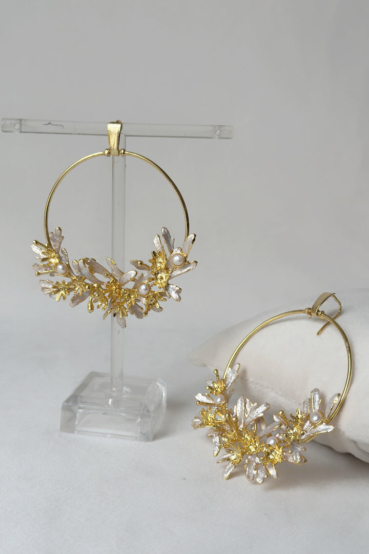 Figmenterie Blooming Crescent Chandbali