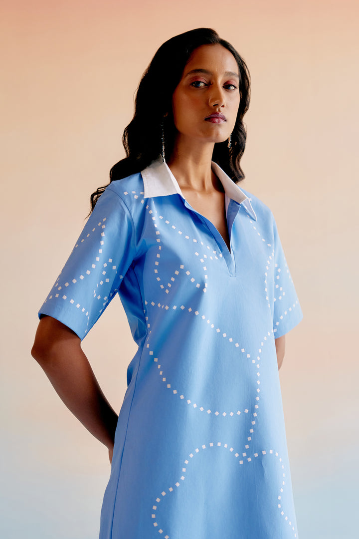 Blue Flora Dress