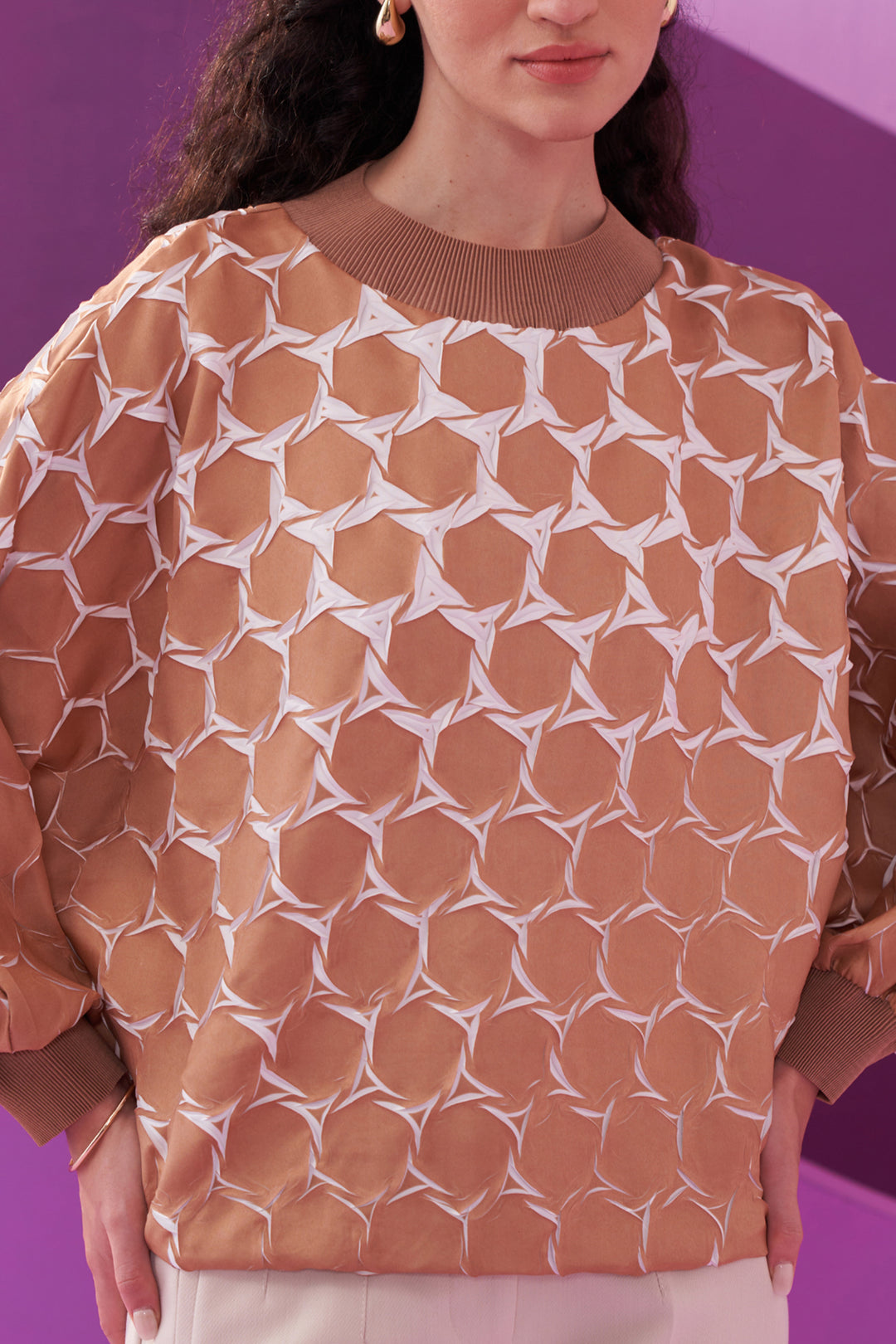 BROWN ANGNA TOP