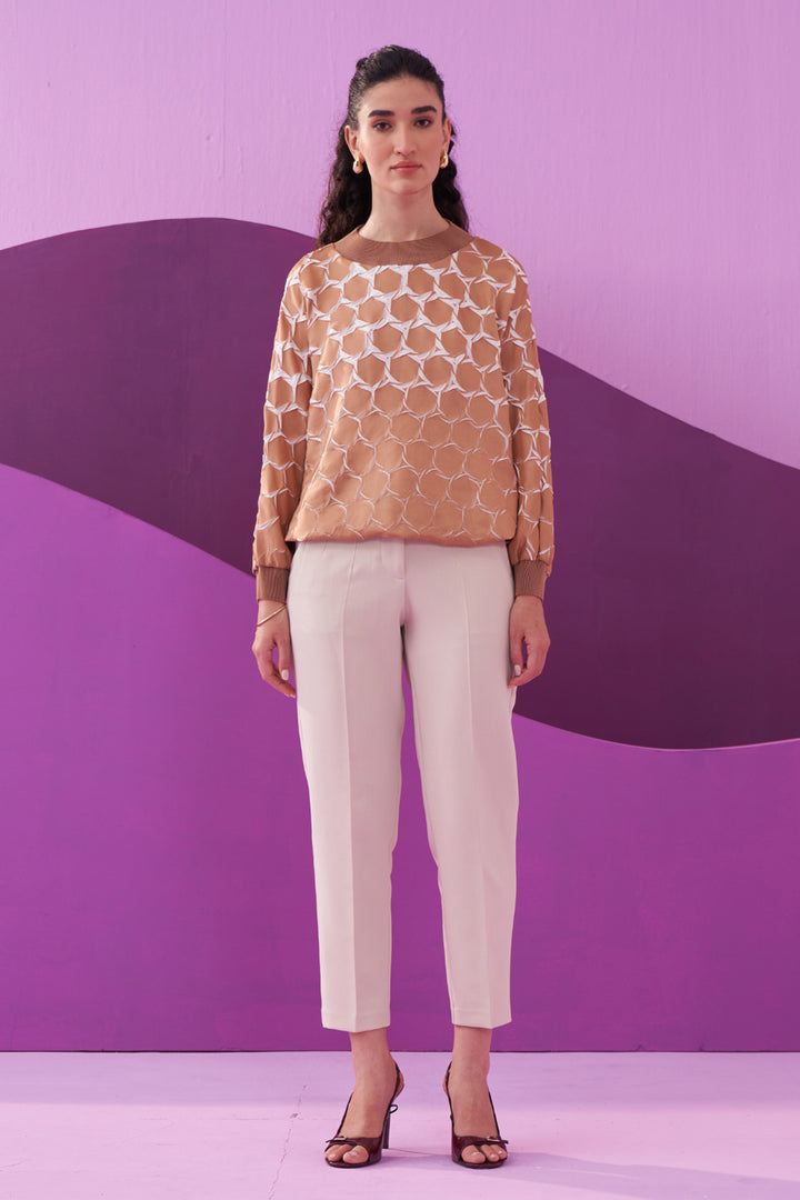 BROWN ANGNA TOP