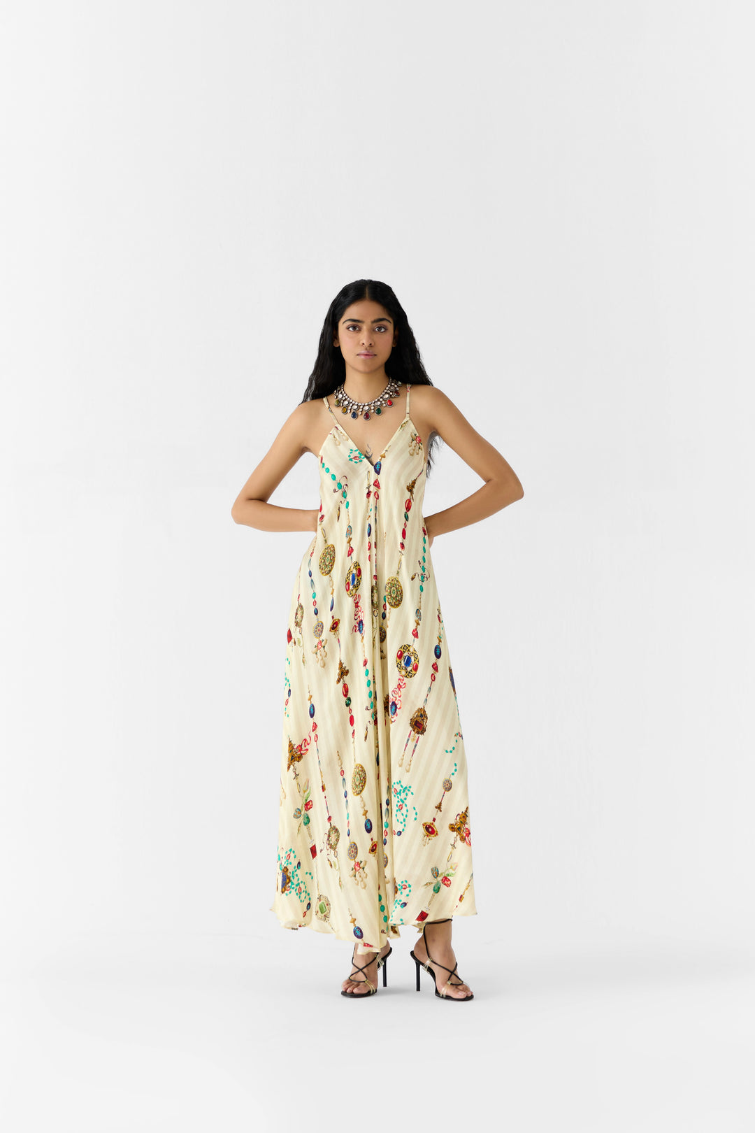 TIJORI STRAPPY DRESS