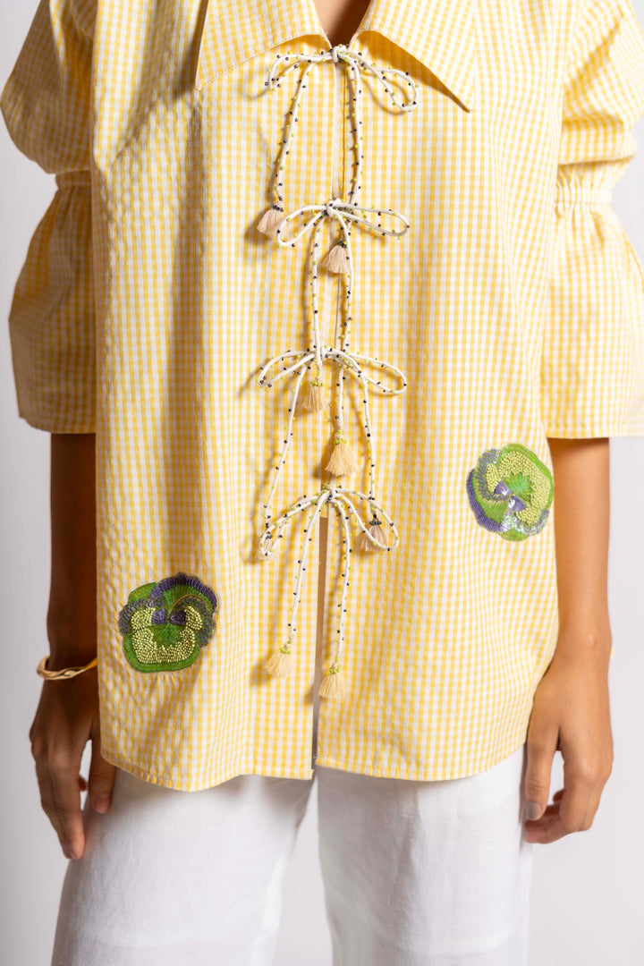 Pacific Shirt yellow stripes