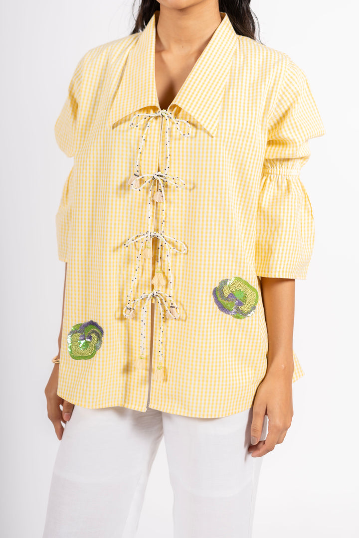 Pacific Shirt yellow stripes
