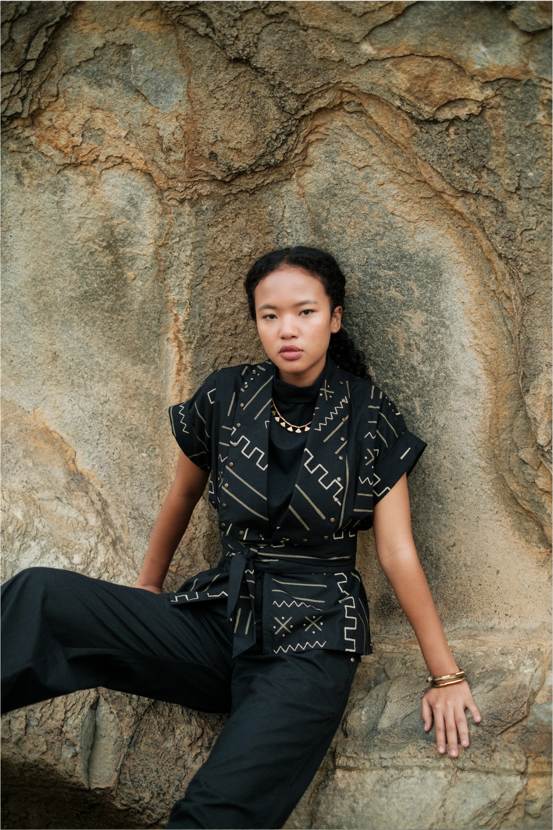 Berlin Shawl Collar Top