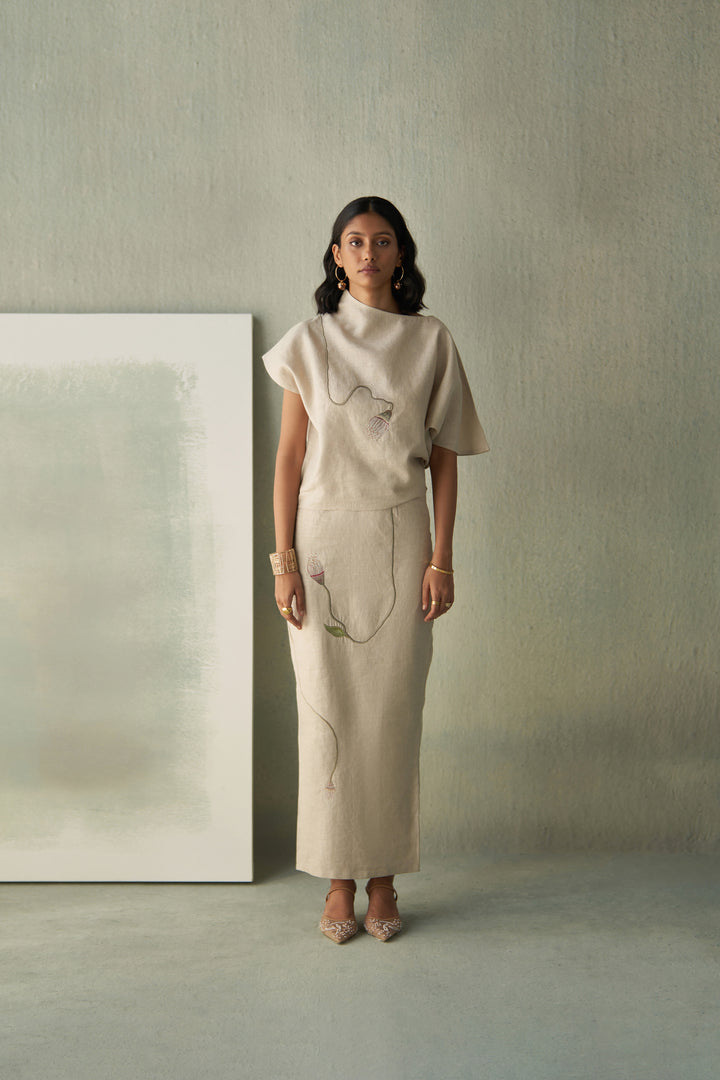 Desert bloom top & skirt set