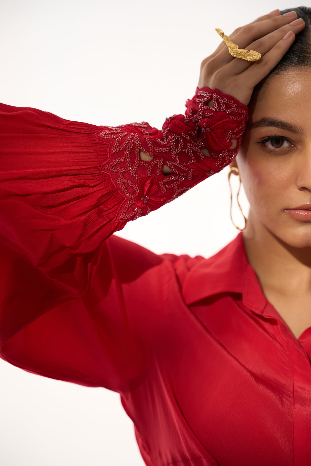 Tie up Coord Set - Ruby