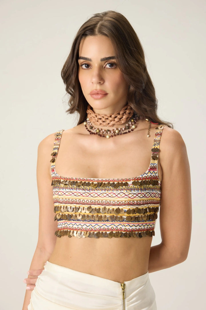 Melanine Bustier, Leni Cape & Quincy Skirt