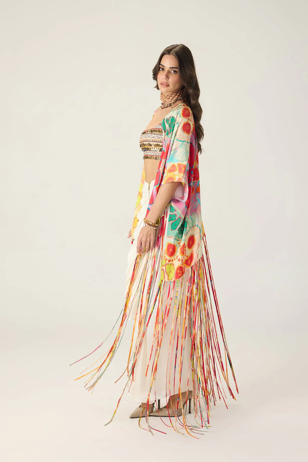 Melanine Bustier, Leni Cape & Quincy Skirt