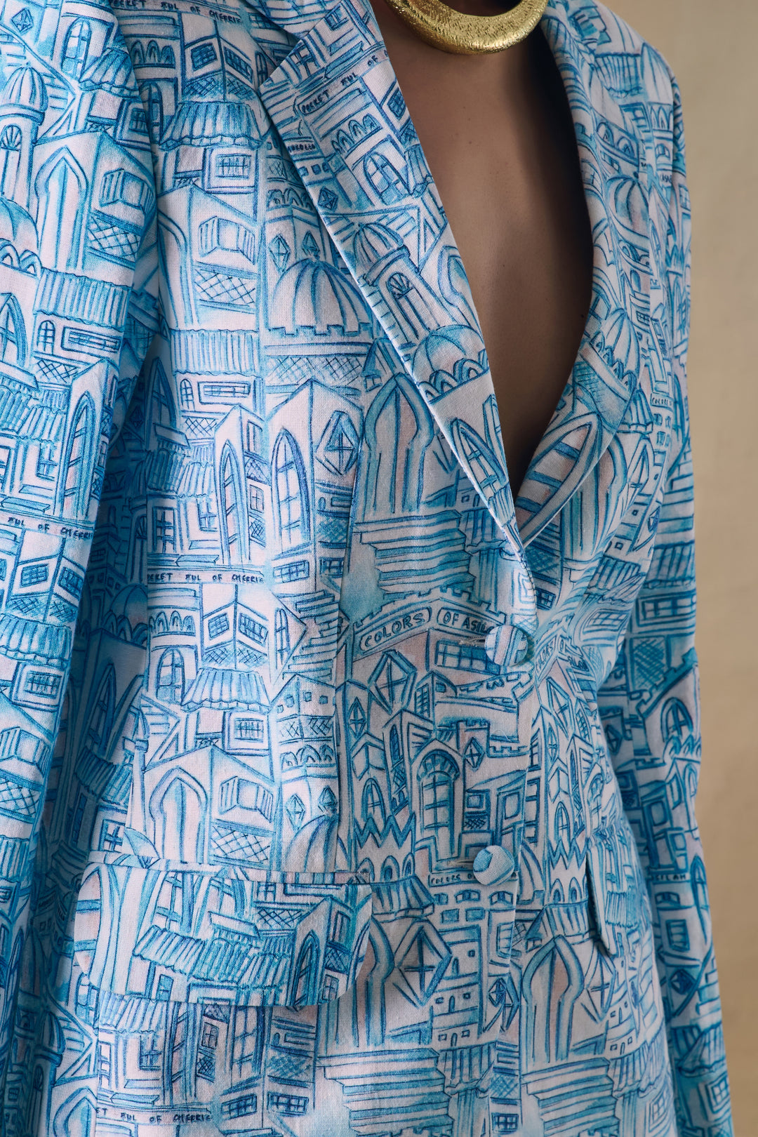 Blue Landscape Blazer