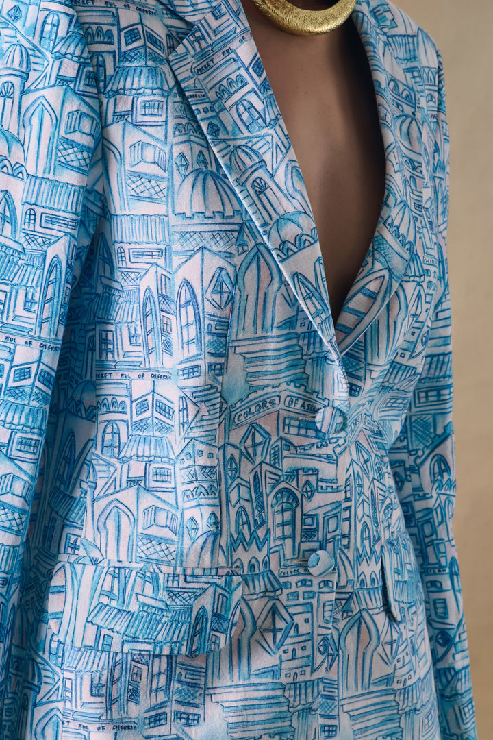 Blue Landscape Blazer