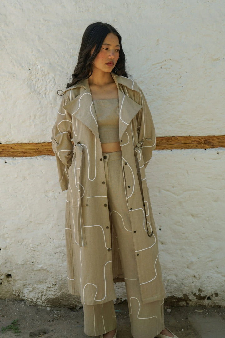 Zanskar Trench Coat – Sand