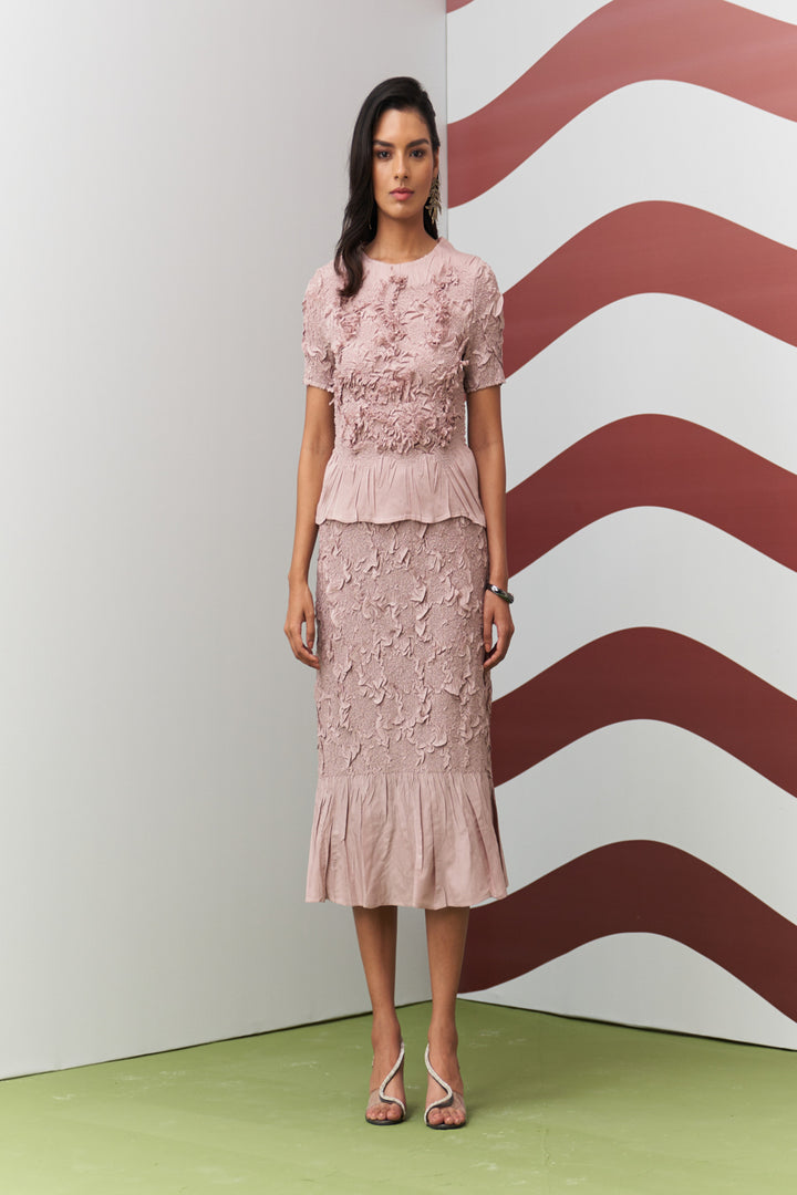 Nude  Aster Skirt Set