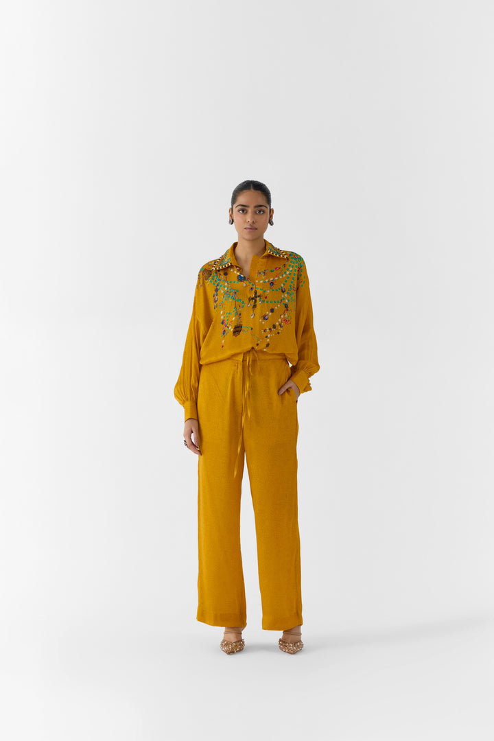 MUSTARD MAHARANI SHIRT & PANTS