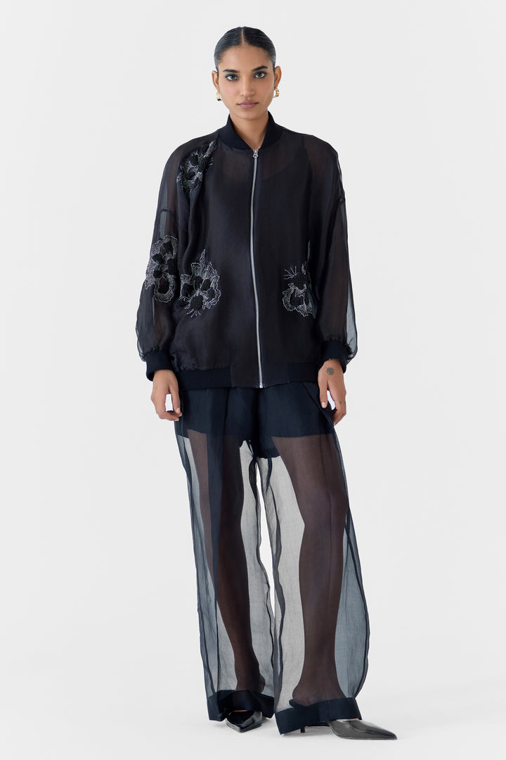 AJISAI ORGANZA BOMBER