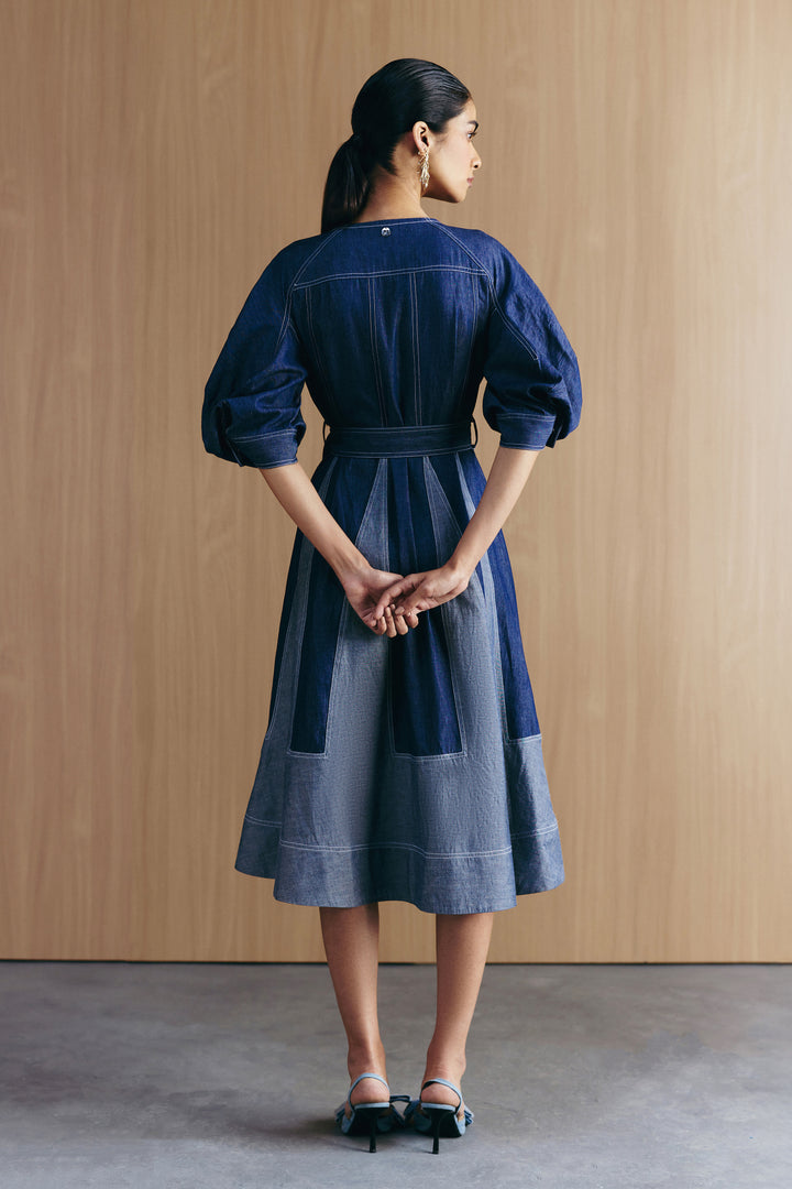 MIX & MATCH DENIM DRESS