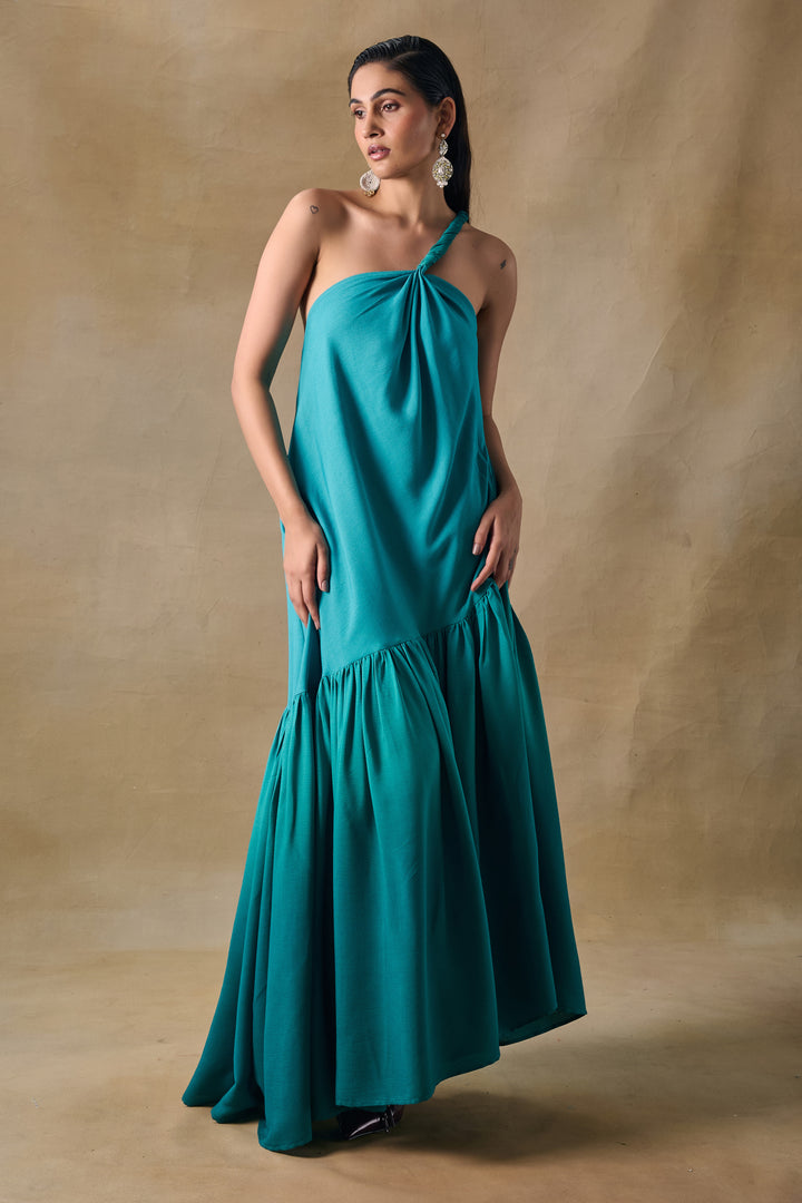 Palm Reverie Ruffle Dress