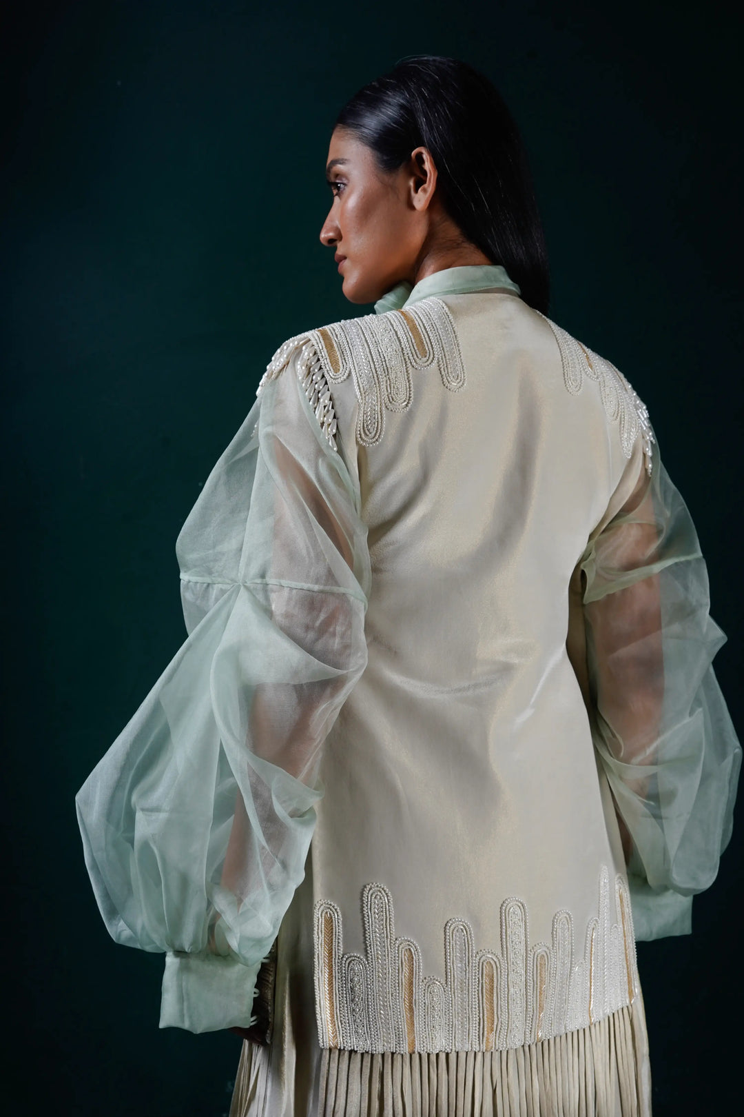 "Moonfall" Jacket with Shirt and Skirt