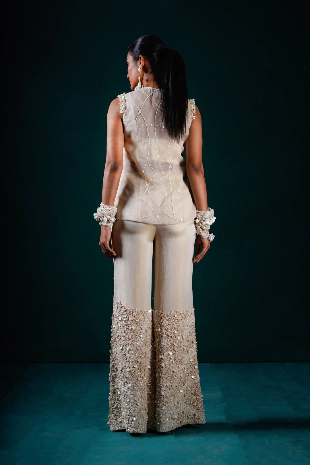 "Lustre" Jacket, bustier and pants