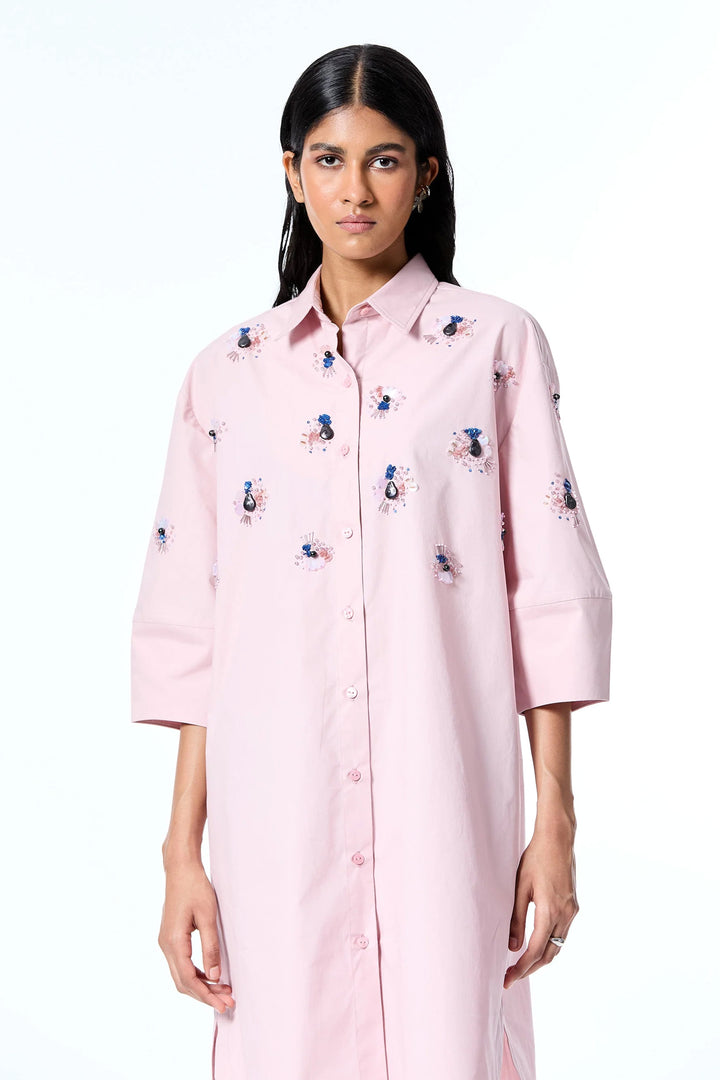 'Amber Mist' Dress - Pink