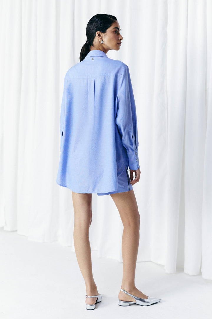 DUAL STRIPE EMBELLISHED SHIRT