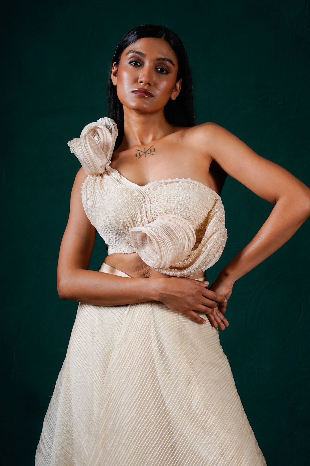 "Camellia" Top with skirt