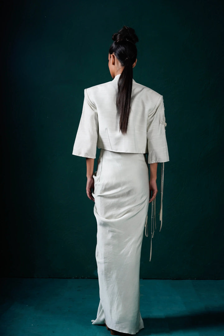 "Oath" Jacket with bustier and skirt