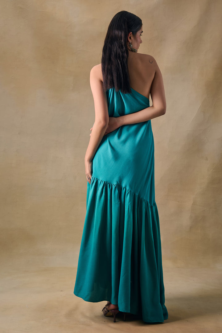 Palm Reverie Ruffle Dress