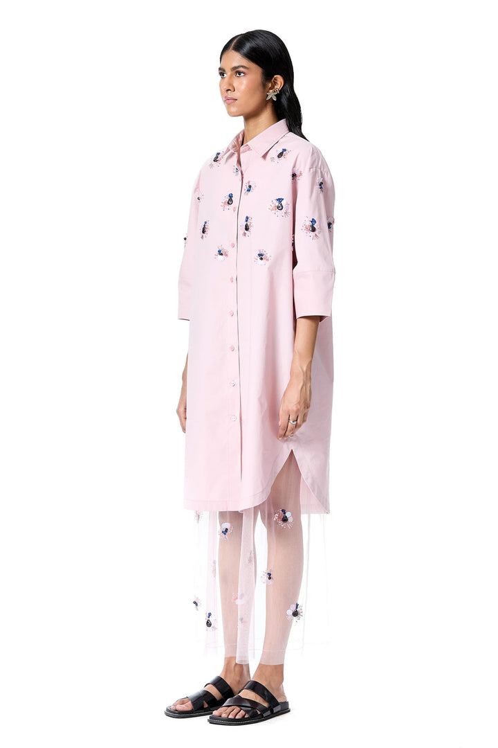 'Amber Mist' Dress - Pink
