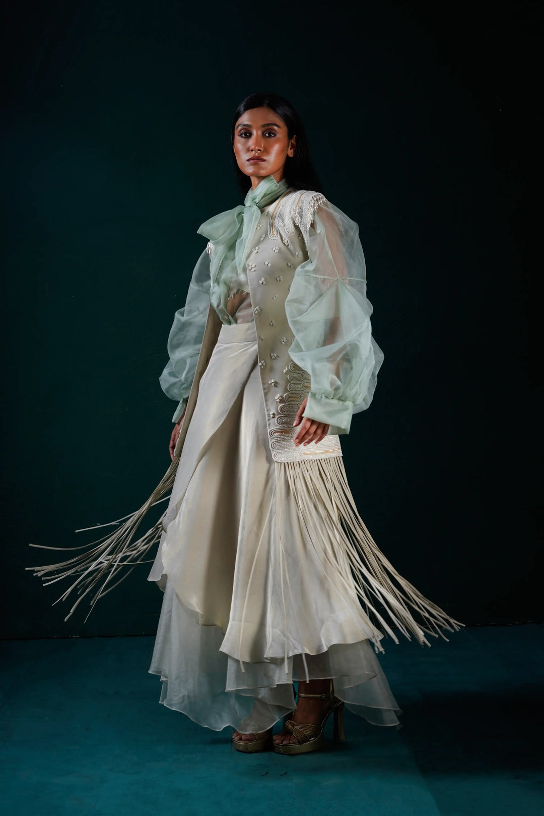 "Moonfall" Jacket with Shirt and Skirt