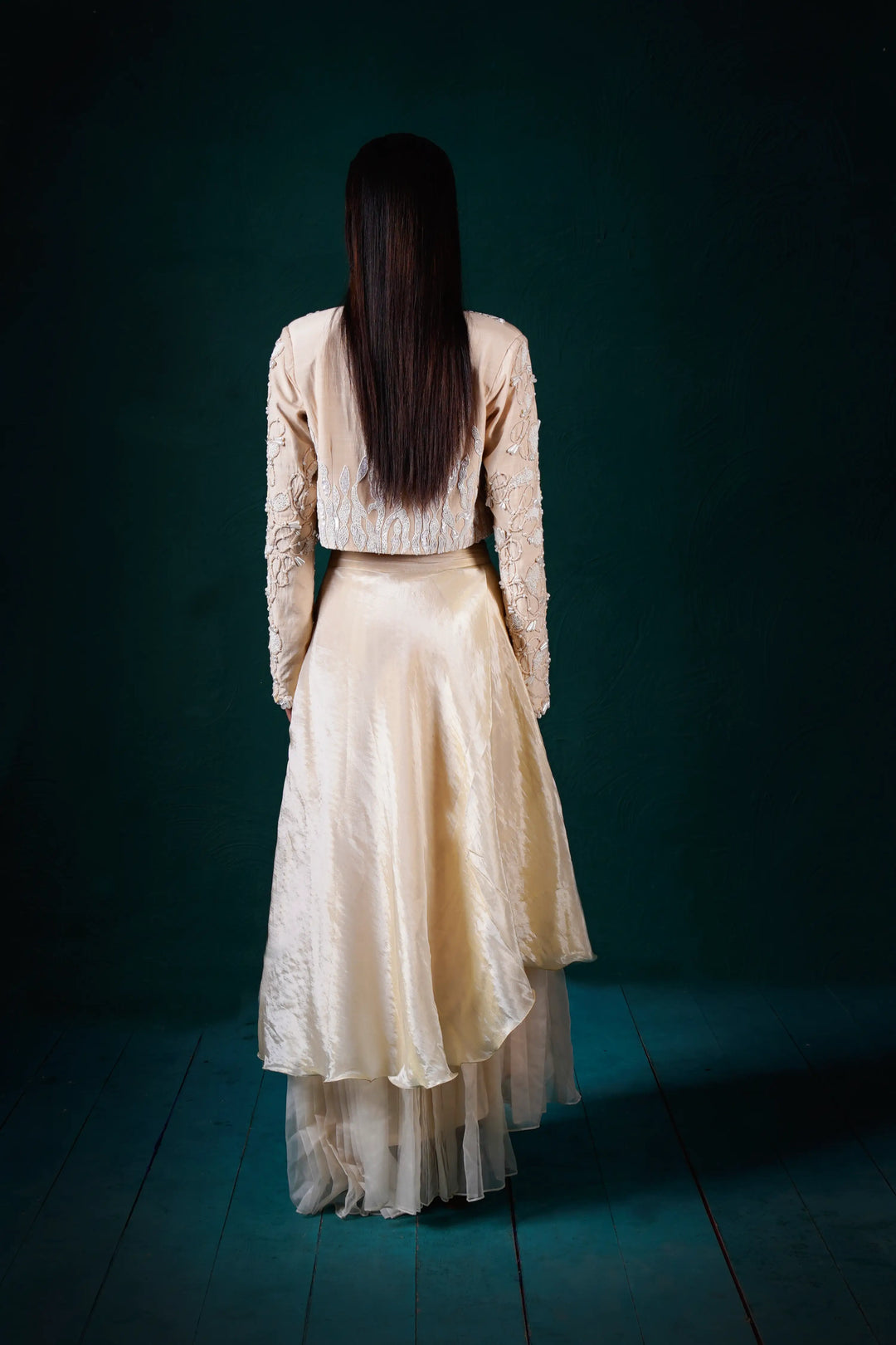 "Elara" Jacket with bustier and skirt