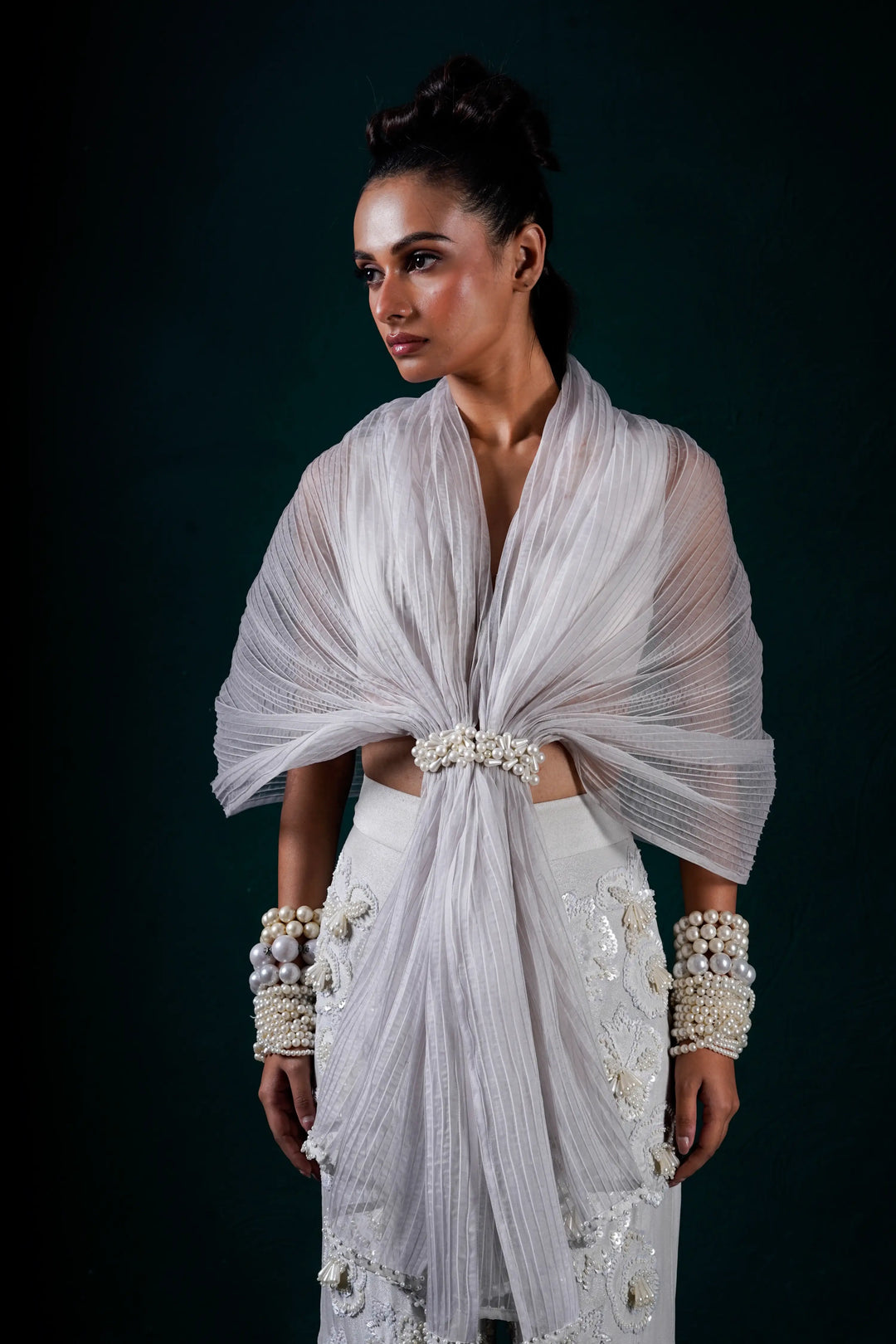 "Aegis" Cape with pants and bustier