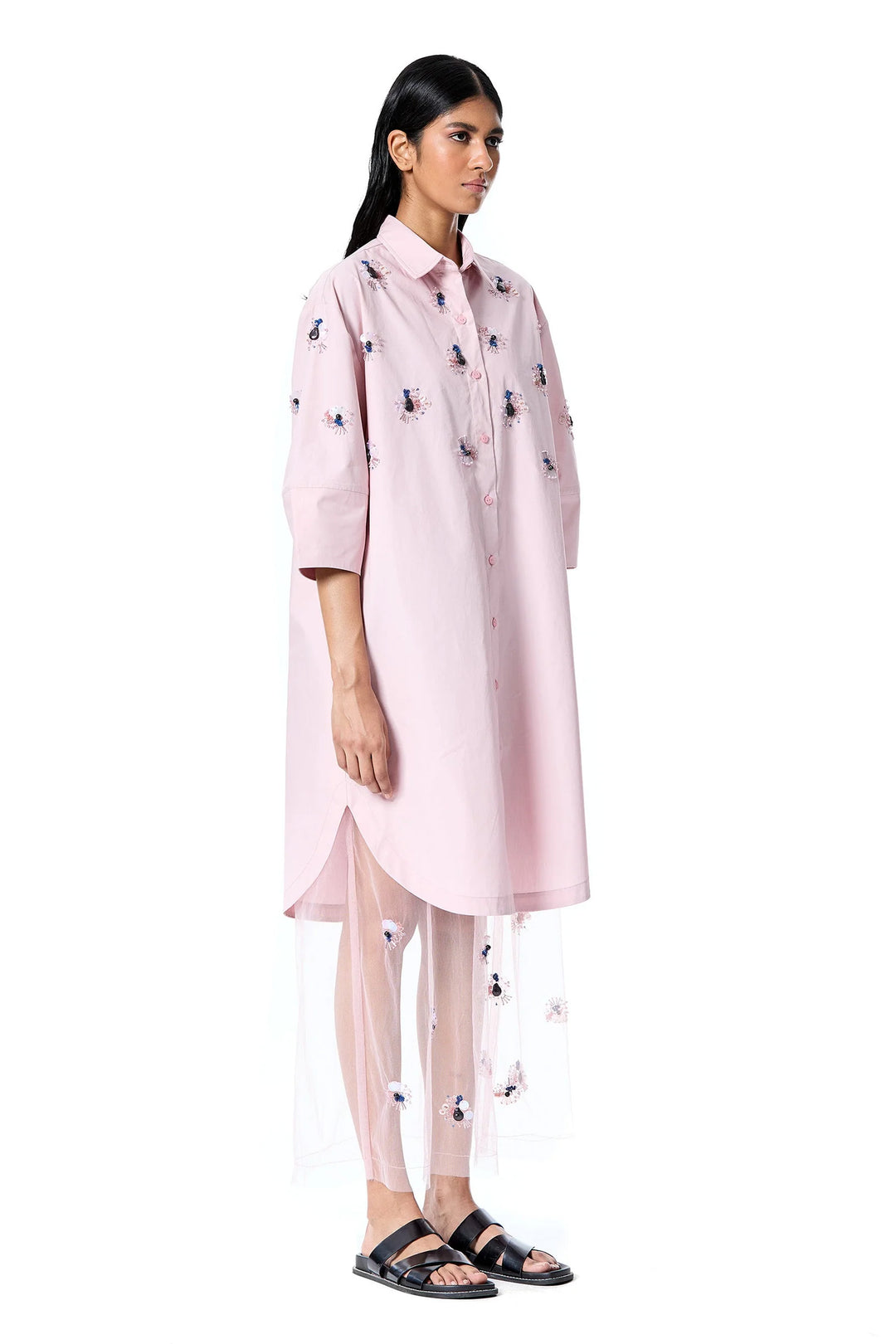 'Amber Mist' Dress - Pink