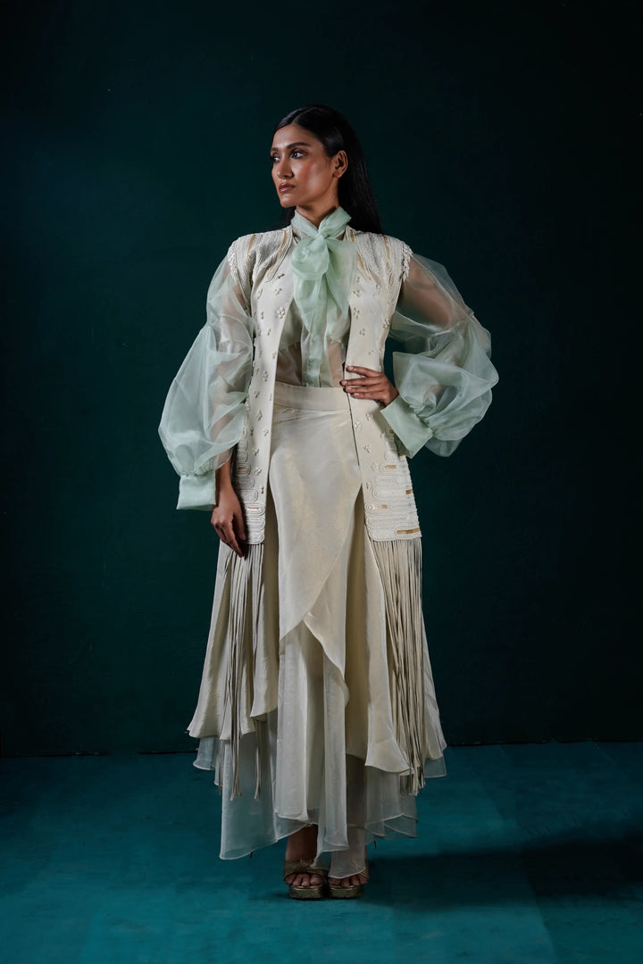 "Moonfall" Jacket with Shirt and Skirt
