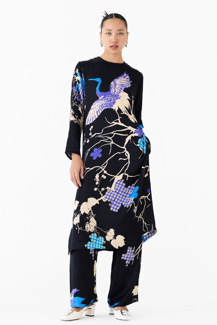 BLACK CRANE KURTA & PANTS CO-ORD