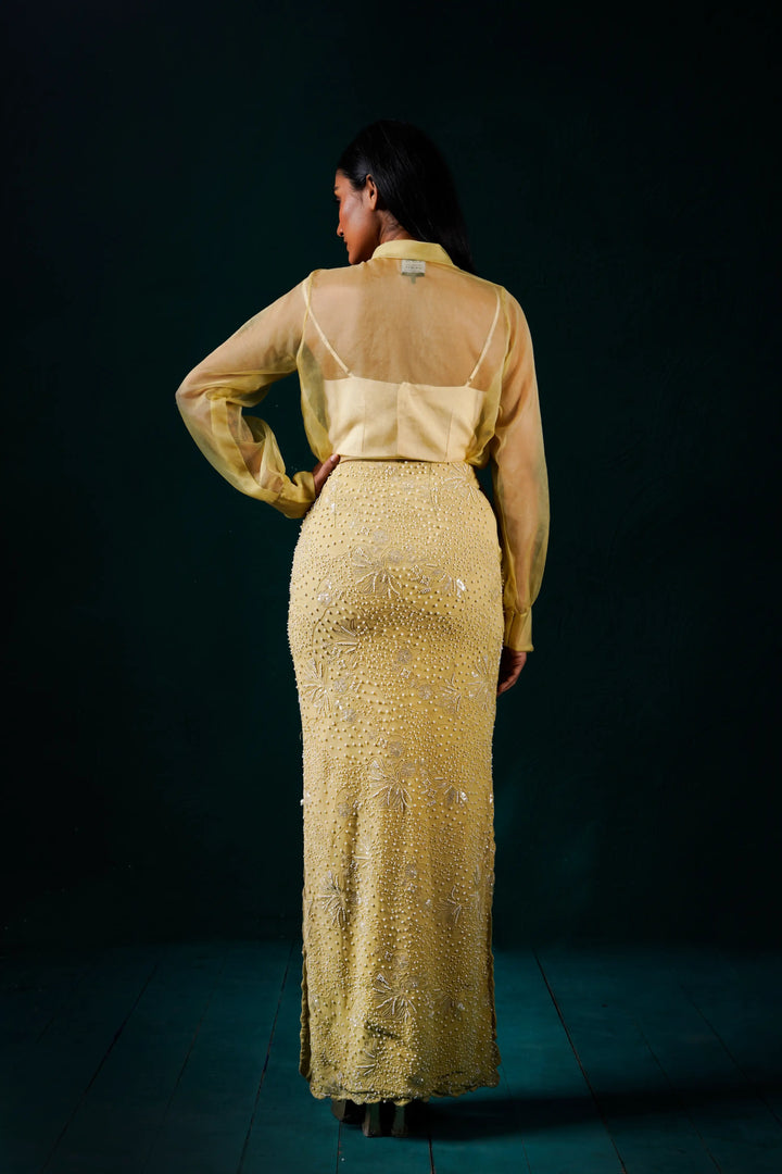 "Solene" Skirt with shirt and bustier