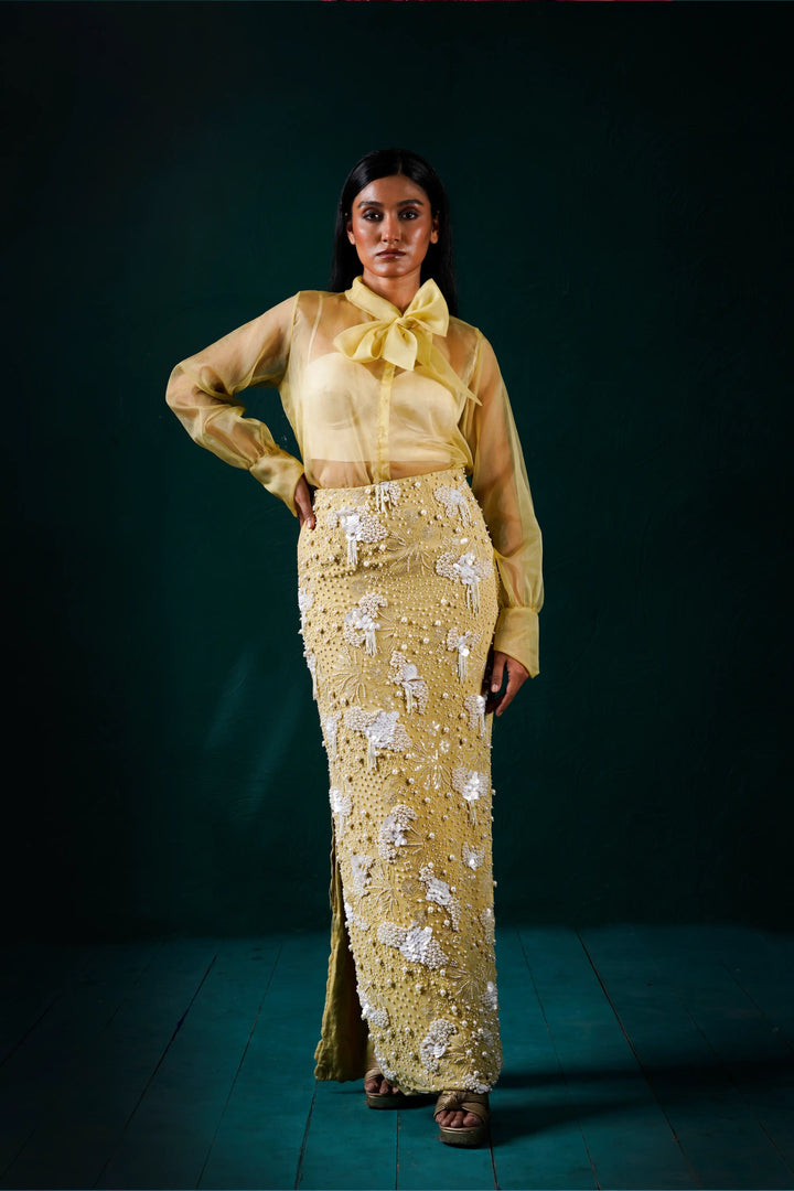 "Solene" Skirt with shirt and bustier