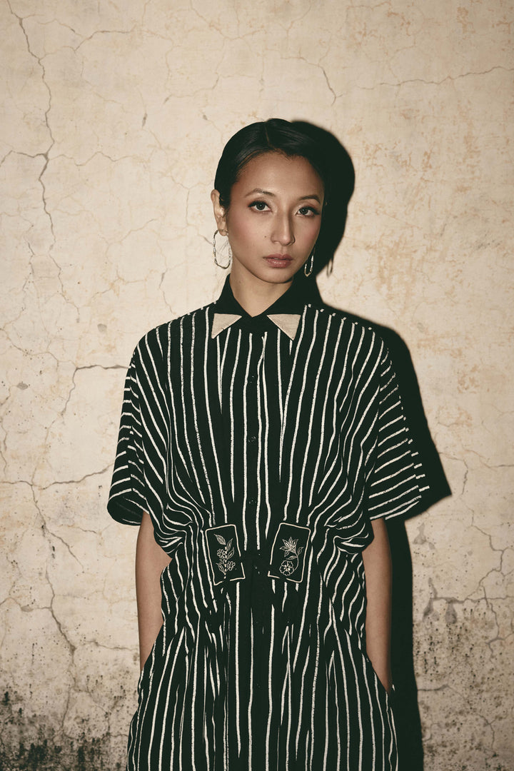 Stripe Midi Dress