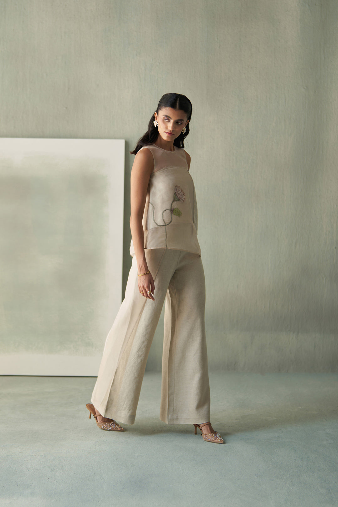 Desert sand linen co-ords