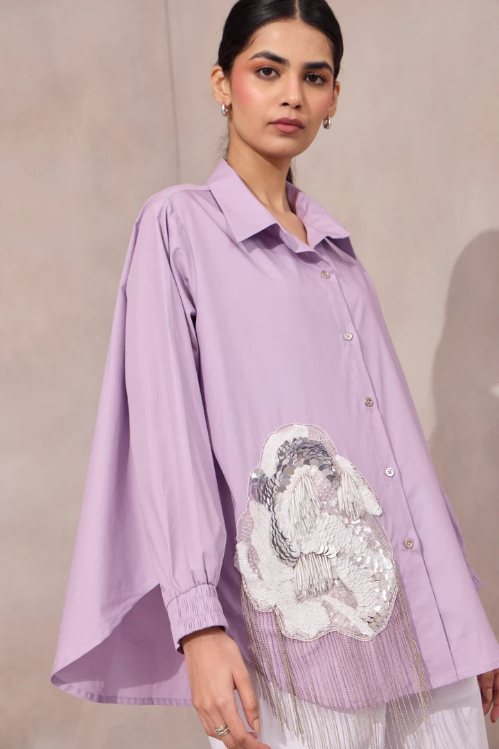 Raven Applique Shirt