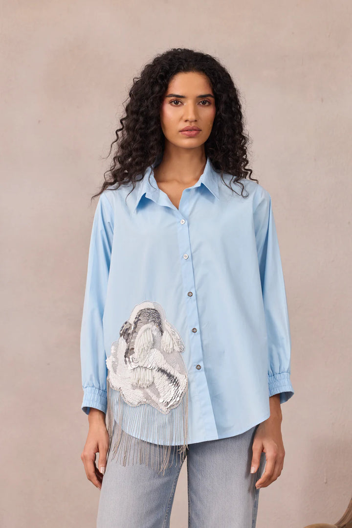 Raven Applique Shirt