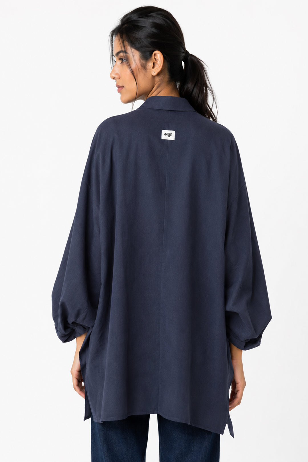 Crystal Grid Batwing Shirt