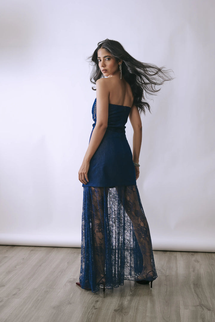 Lace Layered Mini Dress